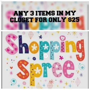 Any 3 items from my closet